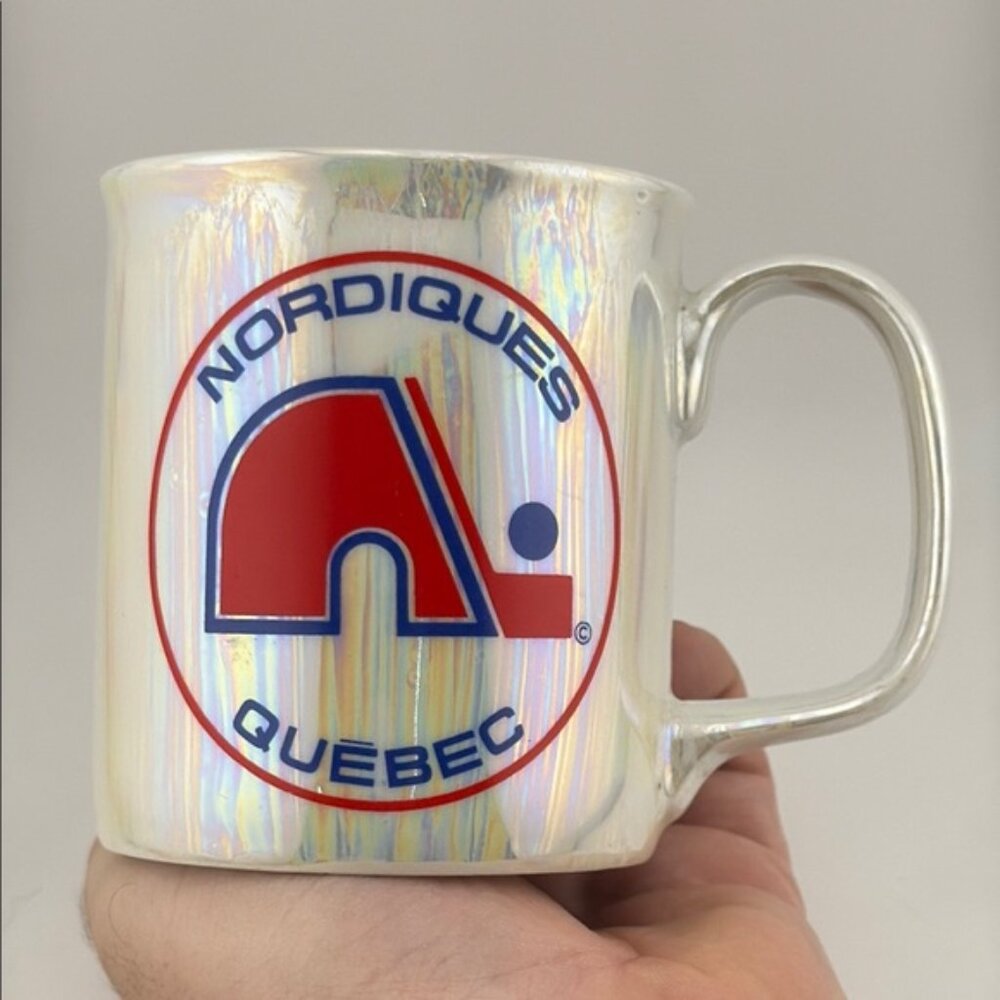 Vintage Quebec Nordiques Iridescent Mug